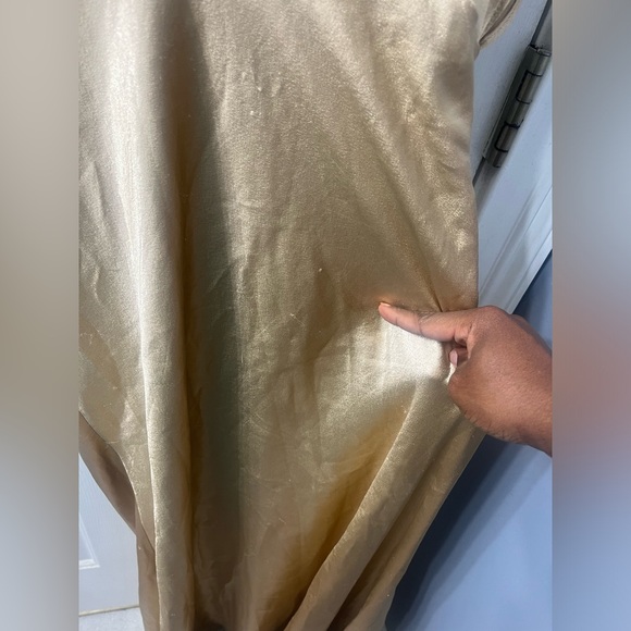 Free People X REVOLVE Beatrice Maxi Dress in Metallic Gold Size 6 - Picture 12 of 13